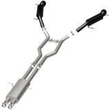 MagnaFlow Cat-Back 15-16 Land Rover Ranger Rover V6 SS 2.5in Dual Split Rear Exit 4.5in Black Tips - 19123