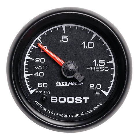Autometer ES 52mm 60cm.Hg - 2.0 Bar Mechanical Boost/Vacuum Gauge - 5903-M