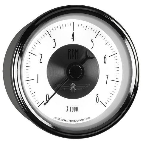 Autometer Prestige Pearl Series - Tachometer 3 3/8in 8K RPM In-Dash - 2098