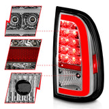 ANZO 00-06 Toyota Tundra LED Taillights w/ Light Bar Chrome Housing Clear Lens - 311413
