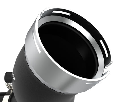 aFe BladeRunner Black 3in Aluminum Charge Pipe Kit 20-21 GM Diesel Trucks V8-6.6L (td) L5P - 46-20444-B