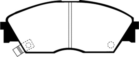 EBC 90-92 Honda Civic CRX 1.6 Si Ultimax2 Front Brake Pads - UD373