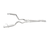 MagnaFlow Cat Back, SS, 2.5in, Competition, Dual Split Polished 4.5in Tips 2015 Ford Mustang V6 3.7L - 19099