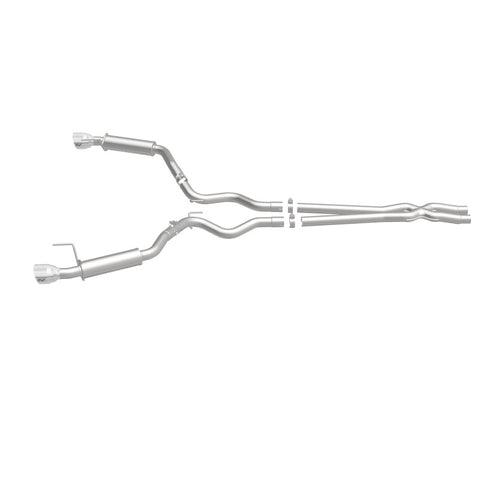 MagnaFlow Cat Back, SS, 2.5in, Competition, Dual Split Polished 4.5in Tips 2015 Ford Mustang V6 3.7L - 19099