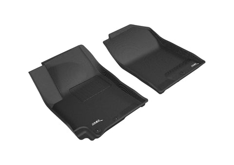 3D MAXpider 2018-2020 Kia Rio/Rio 5-Door Kagu 1st Row Floormat - Black - L1KA04311509