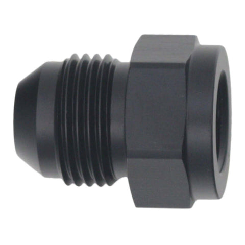 DeatschWerks 6AN Female Flare to 8AN Male Flare Expander - Anodized Matte Black - 6-02-0220-B
