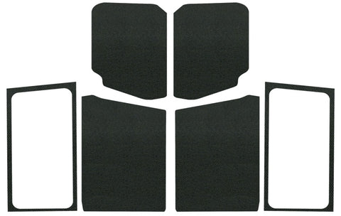 DEI 18-23 Jeep Wrangler JL 2-Door Boom Mat Complete Headliner Kit - 7 Piece - Black - 50280