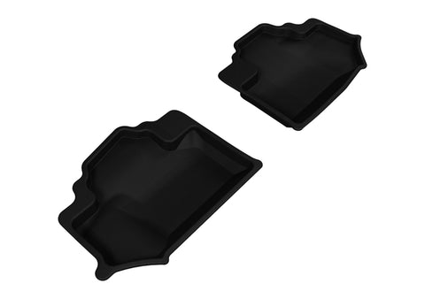 3D MAXpider 2014-2018 Jeep Wrangler JK 2-Door Kagu 2nd Row Floormats - Black - L1JP01221509