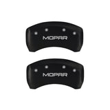 MGP 4 Caliper Covers Engraved Front & Rear MOPAR Red finish silver ch - 32011SMOPRD
