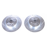 Power Stop 16-18 Land Rover Range Rover Evoque Rear Evolution Drilled & Slotted Rotors - Pair - EBR1654XPR
