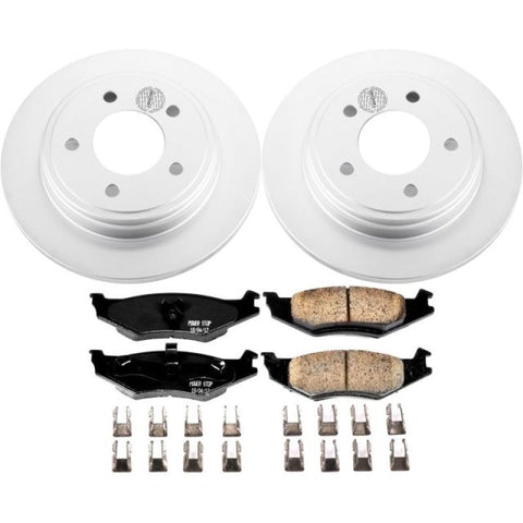Power Stop 93-94 Chrysler Concorde Rear Z17 Evolution Geomet Coated Brake Kit - CRK1667