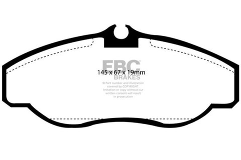 EBC 99-03 Land Rover Discovery (Series 2) 4.0 Greenstuff Front Brake Pads - DP61037