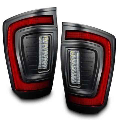 Oracle Lighting 16-23 Gen 3 Toyota Tacoma Black Series Flush Style LED Tail Lights - 5911-504-T