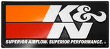 K&N Embossed Metal Sign 9in H x 20in W - 89-11837-2