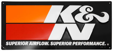 K&N Embossed Metal Sign 9in H x 20in W - 89-11837-2