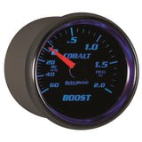 Autometer Cobalt 52mm 2 BAR Mechanical Boost Gauge - 6103-M