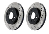 StopTech 05-10 Ford Mustang V6/4.0L / GT V8/4.6L Cross Drilled Left Rear Rotor - 128.61087L