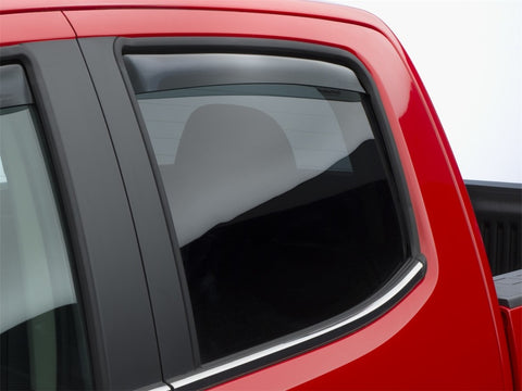 WeatherTech 2015+ Chevrolet Colorado Rear Side Window Deflectors - Dark Smoke - 81766