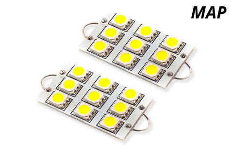 Diode Dynamics 44mm SML8 LED Bulb - Red (Pair) - DD0101P
