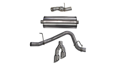 Corsa 15-16 GMC Yukon Denali 6.2L V8 Single Side Exit Cat-Back Exhaust w/ Polished Tips - 14826