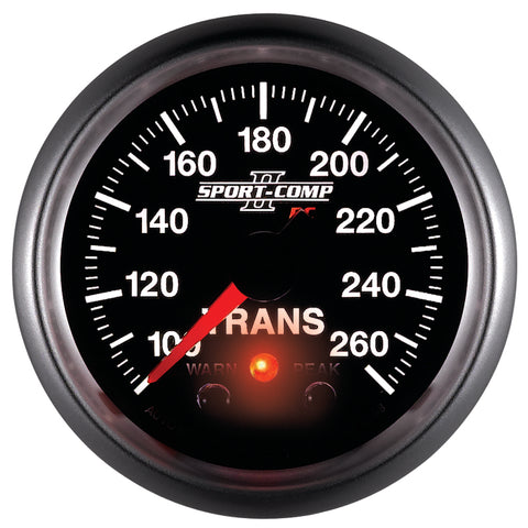 Autometer Elite 52.4mm 100-260F Transmission Temperature Peak & Warn w/ Electronic Control Gauge - 3658