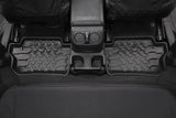 Bestop 18-26 Jeep Wrangler JL 2-Door Rear Floor Mats (Black) - 51516-01