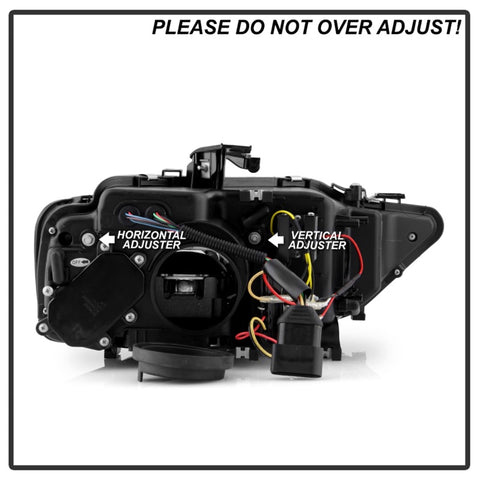 Spyder 13-16 Audi A4/S4 Halogen Model Only High-Power LED Headlights - Black PRO-YD-AA413HALAP-BK - 5088345
