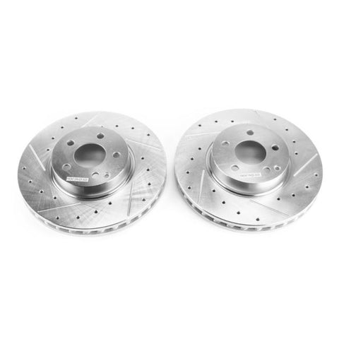 Power Stop 2014 Mercedes-Benz C300 Front Evolution Drilled & Slotted Rotors - Pair - EBR1627XPR