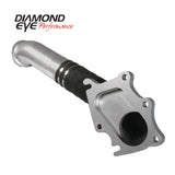 Diamond Eye TURBO-DIRECT 3in AL CHEVY LB7 DURAMAX 01-04 5 BTWN TURBO & F PIPE TRANS DIPSTICK MOD REQ - 321055