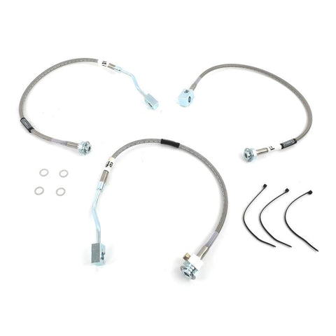 Russell Performance 90-96 Ford F-150 4WD with 4in lift Brake Line Kit - 696140