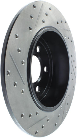 StopTech 05-13 Chrysler300/300C / 09-12 Dodge Challenger Rear Left Drilled & Slotted Rotor - 127.63060L