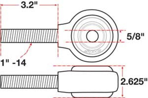 SPC Performance xAxis Rod End Ball Joint - 15736