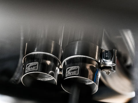 AWE Tuning 16-22 Toyota Tacoma 0FG Cat-Back Exhaust w/ BashGuard - Dual Diamond Black Tips - 3015-33826