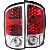 ANZO 2002-2005 Dodge Ram 1500 LED Taillights Red/Clear - 311133