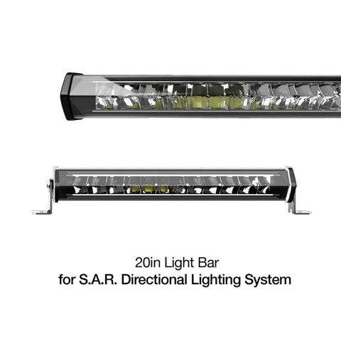 XK Glow White Housing SAR Light Bar - Emergency Search and Rescue Light 20In - XK-SAR-1W