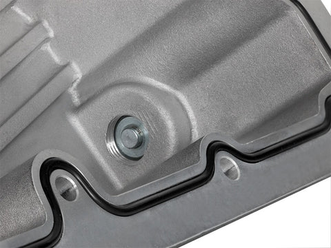 aFe Street Series Engine Oil Pan Raw w/ Machined Fins; 11-17 Ford Powerstroke V8-6.7L (td) - 46-70320