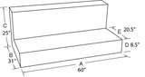 Tradesman Aluminum Full Size Rectangular Liquid Storage Tank - Brite - 3110