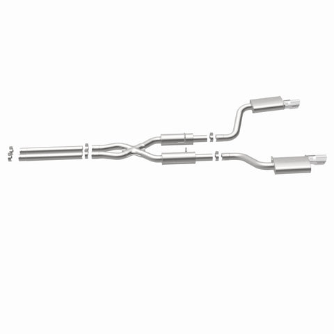 MagnaFlow 11-12 Dodge Charger SRT-8 Hemi Dual Split Rear Exit Stainless Cat-Back Performance Exhaust - 15494