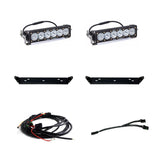 Baja Designs 2021+ Ford Raptor OnX6 Behind Grill Kit -10in. Clear D/C - 448063