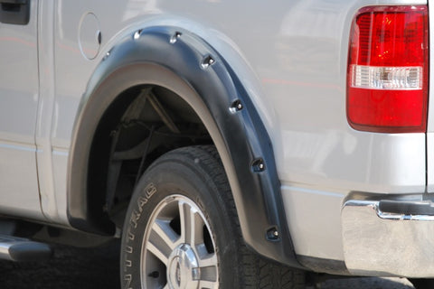 Lund 04-08 Ford F-150 (No Stepside) RX-Rivet Style Smooth Elite Series Fender Flares - Black (2 Pc.) - RX310SB