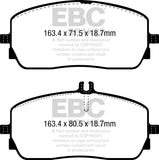 EBC 2019+ Mercedes-Benz A220 Sedan (V177) 2.0T Redstuff Front Brake Pads - DP32390C
