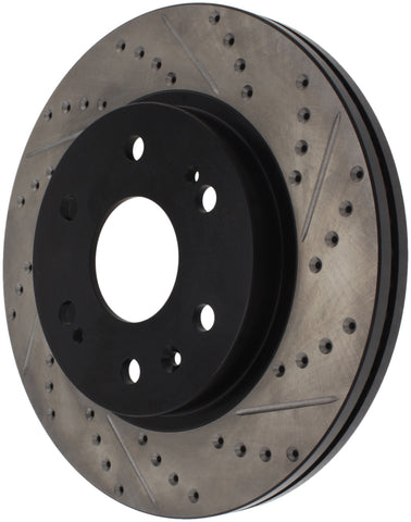 StopTech 05-10 GMC Sierra 1500 (w Rear Drum) / 07-09 GMC Yukon Front Right Slotted & Drilled Rotor - 127.66057R