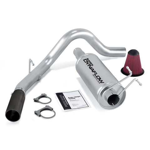 Banks Power 99-04 Ford 6.8L Ext/Crew S/D Stinger System - SS Single Exhaust w/ Black Tip - 49137-B