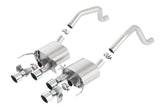 Borla 15 Chevy Corvette C7 ZO6 6.2L w/o AFM w/ NPP ATAK Quad RD RL IC Tips Center Rear Exit Exhaust - 11903