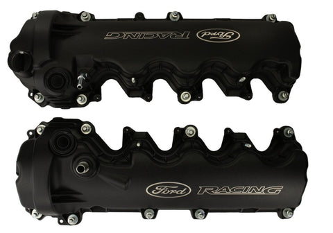 Ford Racing Black Ford Racing Coated 3-Valve Cam Covers - M-6582-FR3VBLK