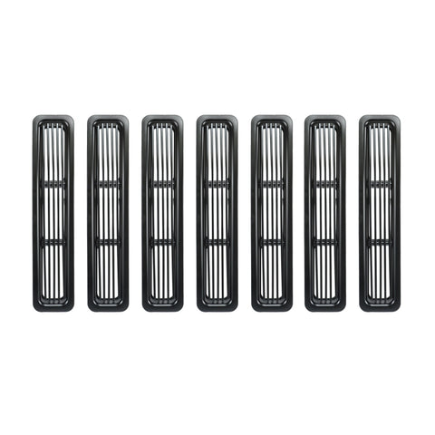 Rugged Ridge Billet Grille Inserts Black 97-06 Jeep Wrangler - 11401.03