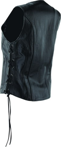 River Road Sapphire Leather Vest Black Womens - Small - 094444