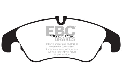EBC 11 Audi A6 2.0 Turbo Yellowstuff Front Brake Pads - DP42022R