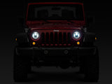 Raxiom 97-18 Jeep Wrangler TJ/JK Axial Series LED Daymaker Headlights- Chrome Housing (Clear Lens) - J108043