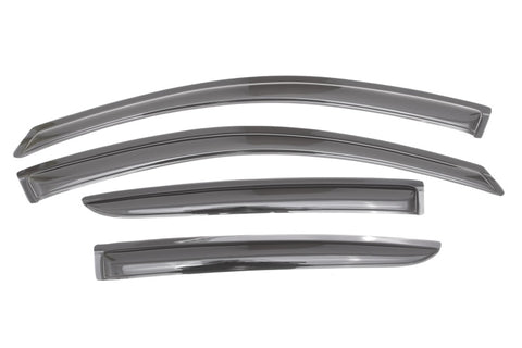 AVS 12-18 Nissan Versa (Excl. Hatch) Ventvisor Outside Mount Window Deflectors 4pc - Smoke - 94298
